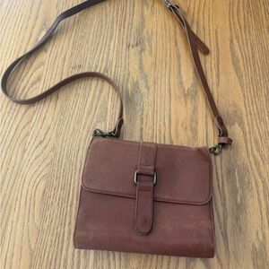 Brown Leather Crossbody Bag